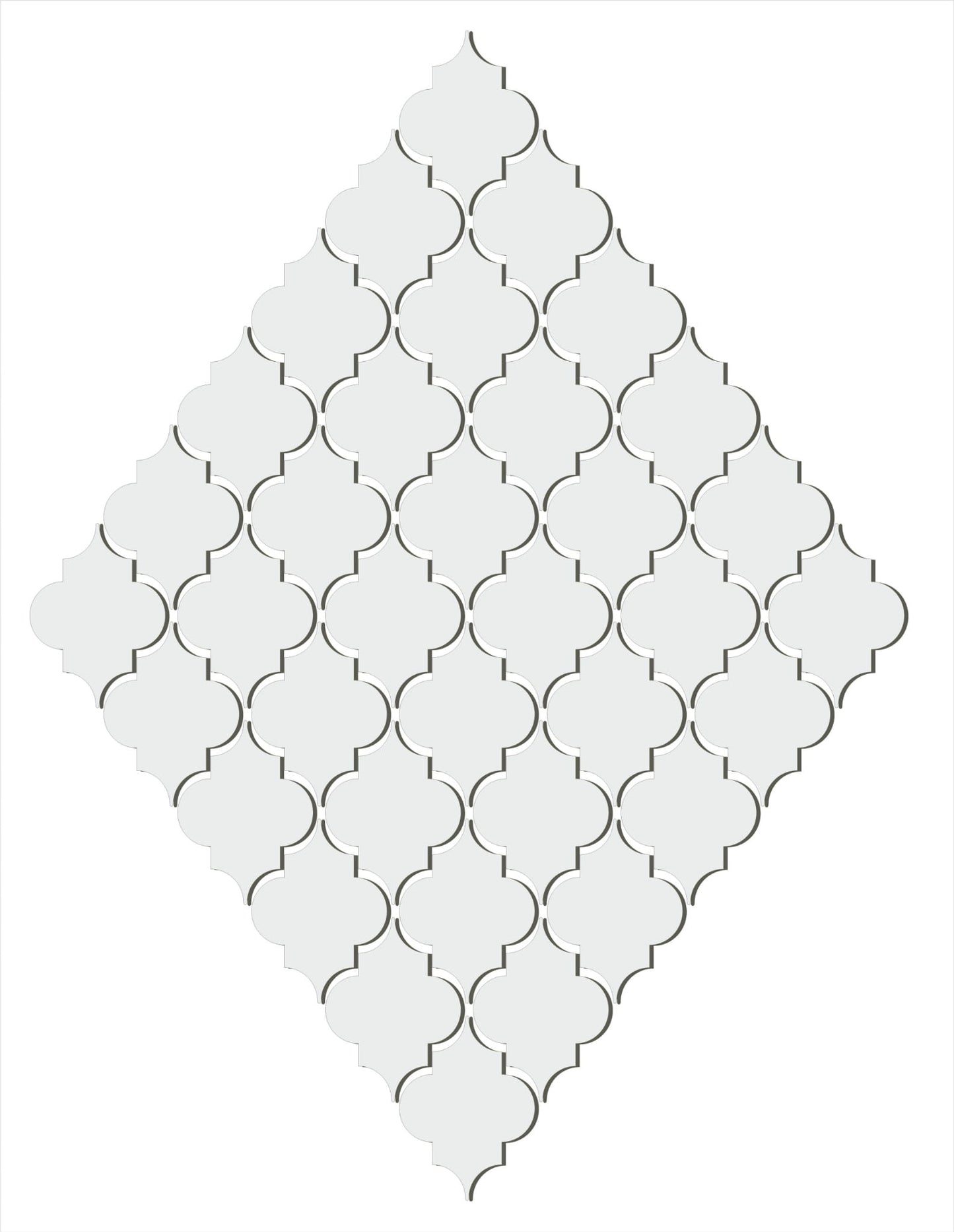 Luxury Acrylic Diamond Border Mirror Wall Décor