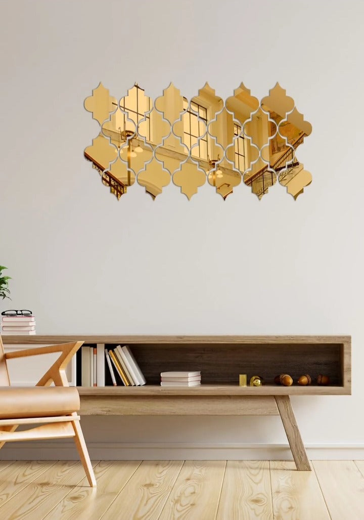 Luxury Acrylic Diamond Border Mirror Wall Décor